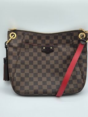 Louis Vuitton South Bank Besace – Damier Ebene Crossbody | Cherry Interior |